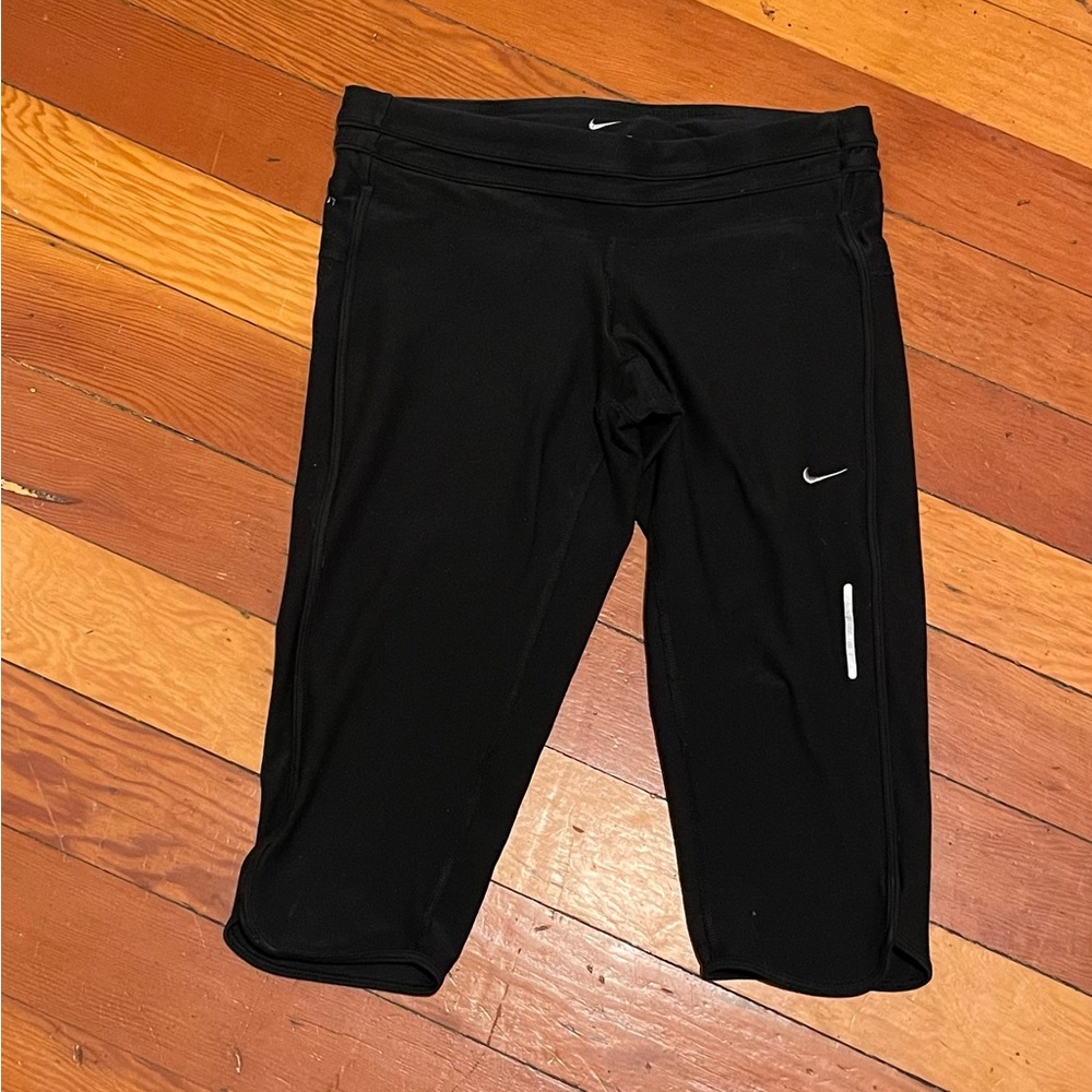 Nike running pants capris size medium black